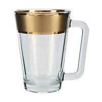 Набор кружек 270мл 6шт Матовое золото