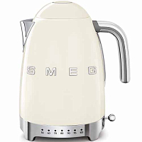 Чайник электрический 1,7л Smeg Кремовый с регулир темпер Стиль 50-х гг