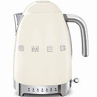 Чайник электрический 1,7л Smeg Кремовый с регулир темпер Стиль 50-х гг