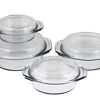 Набор кастрюль с крышками 8 предметов (кор=2наб)