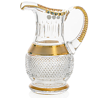 Графин 1,3л хрусталь с золотом