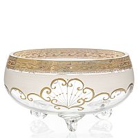 Конфетница 20см тройножка Kamila золото Star Crystal