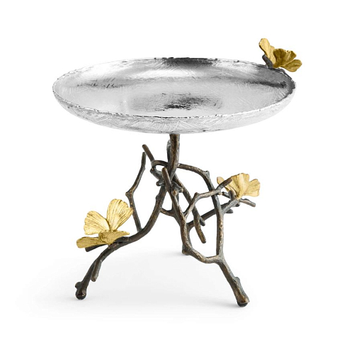 Конфетница 20см на ножке Butterfly Ginkgo Michael Aram