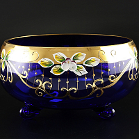 Тройножка 20см золото синий фон Modra Star Crystal