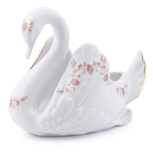 Конфетница Лебедь 1шт Соната белая