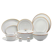 Сервиз столовый 6пер 26пр с супником Milano Gold Falkenporzellan