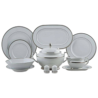 Сервиз столовый 6пер 26пр с супником Constanza Platin 9209 Falkenporzellan