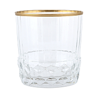 Набор стаканов 6шт Adagio золотая кайма Balvinglass