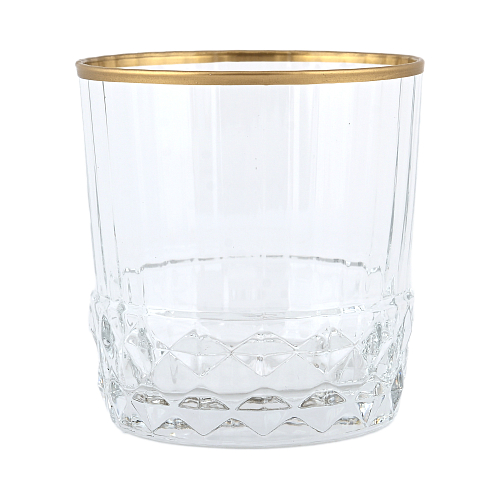 Набор стаканов 6шт Adagio золотая кайма Balvinglass Набор стаканов 6шт Adagio золотая кайма Balvinglass
