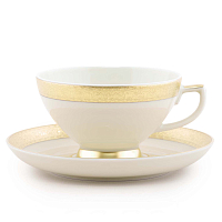 Набор чайных пар 155мл 6шт Constanza Creme Gold 3064 Falkenporzellan