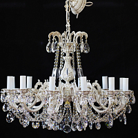 Люстра 12 рожковая белые плафоны Royal Bohemia