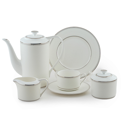 Сервиз чайный 6 пер 21пр Жемчуг Emily Anna Lafarg