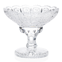 Конфетница 13см на ножке хрусталь Crystal HeArt 