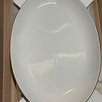 Блюдо овальное SW White Amina 35*24 см 
