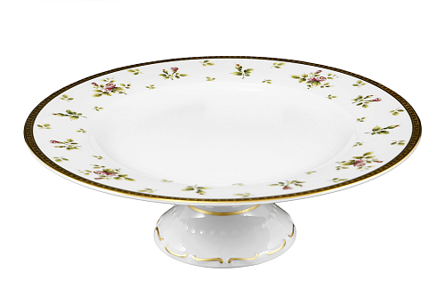 Тортница 32см на ножке Constanza Creme Primavera Gold