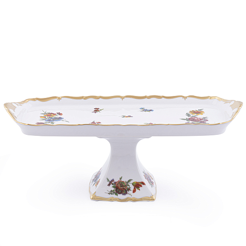 Поднос 37см рулетница н/н Мейсенский букет Queen's Crown