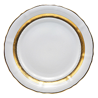 Набор тарелок 25см 6шт Соната Белая матовая полоса Rudolf Kampf