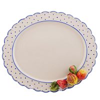 Блюдо овальное 41*35см Фрукты Annaluma
