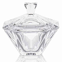 Конфетница 15см с крышкой Metropoliten Crystalite Bohemia