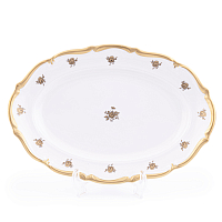 Блюдо овальное 33см 1шт Золотая Роза Queen's Crown