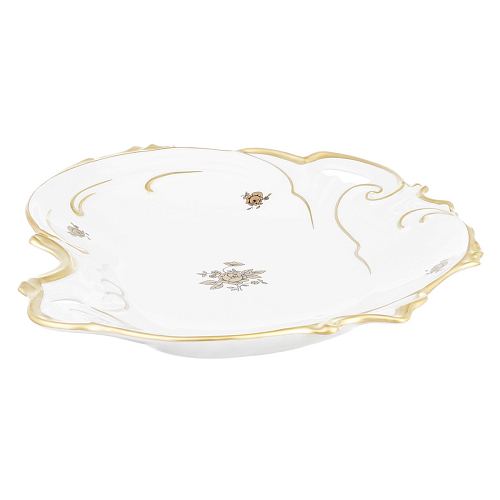 Салатник 28см ракушка Золотая Роза Queen's Crown