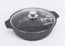 Кастрюля-жаровня 3л со стекл. крышкой Granit ultra Green