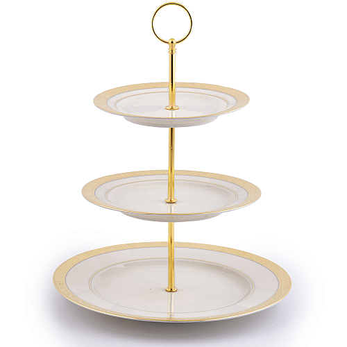 Горка 3 яруса Constanza Creme Gold 9349