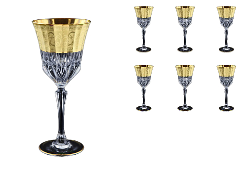Набор фужеров 280мл 6шт Allegro Golden Embossed Decor Astra Gold Набор фужеров 280мл 6шт Allegro Golden Embossed Decor Astra Gold