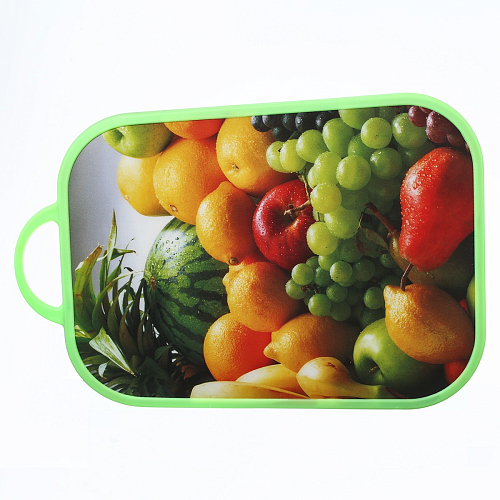 Разделочная доска Фрукты Салатовая Разделочная доска Фрукты Салатовая