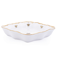 Салатник 21см квадратный 1шт Золотая Роза Queen's Crown