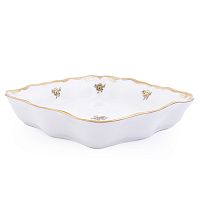 Салатник 21см квадратный 1шт Золотая Роза Queen's Crown