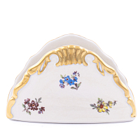 Салфетница Мейсенский цветок слоновая кость Аристократ Queen's Crown
