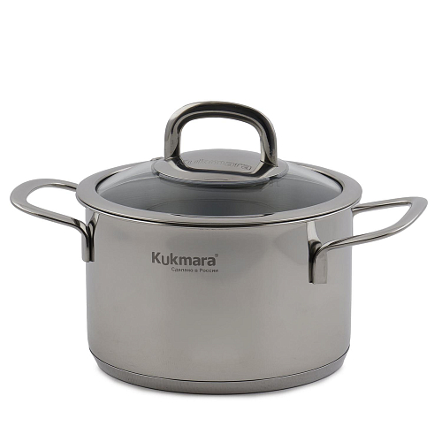 Кастрюля 1,8л 16см со стекл. крышкой Safia Kukmara