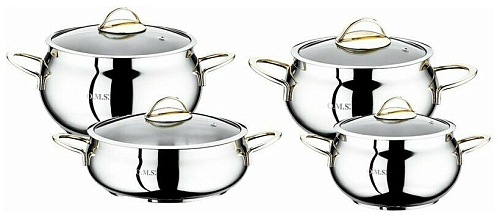 Набор кастрюль 8пр OMS 
