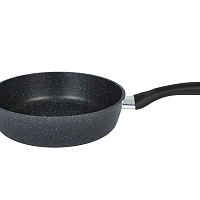 Сковорода 24см с ручкой Granit Black Кукмара