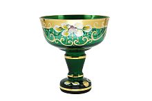 Конфетница 13см золото зеленый фон Star Crystal 