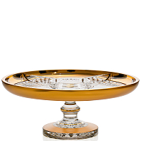 Кабаретница 31,5см н/н хрусталь с золотом Фелиция Crystal HeArt