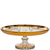 Кабаретница 31,5см н/н хрусталь с золотом Фелиция Crystal HeArt