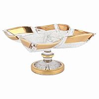 Кабаретница 35см хрусталь с золотом Max Crystal