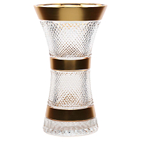 Ваза 35см хрусталь с золотом Фелиция Crystal HeArt