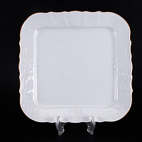 Поднос 26см Белый узор (6шт кор) Bernadotte