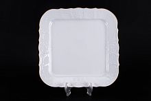 Поднос 26см Белый узор (6шт кор) Bernadotte