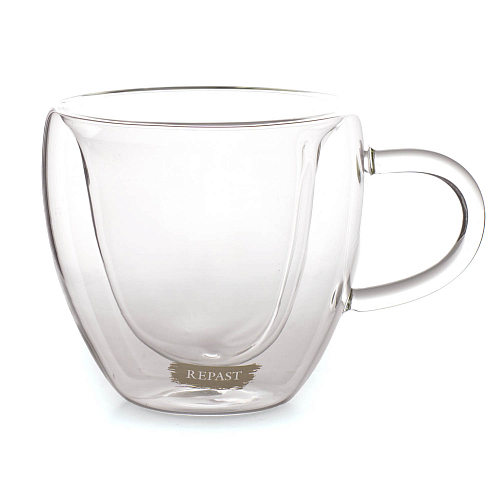 Набор кружек 250мл 2шт с двойным стеклом Double Wall Repast