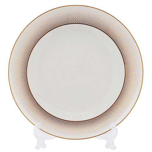 Набор тарелок 27см 6шт Deluxe Shape Rio White Gold  Falkenporzellan 