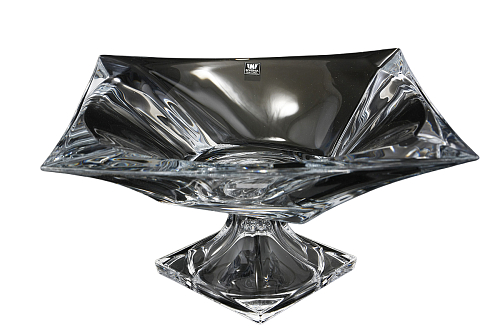 Фруктовница 39см на ножке Quadron Aurum Crystal