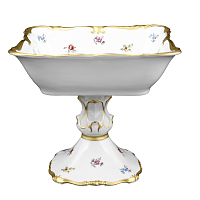 Салатник 21см глубокий н/н Мейсенский цветок Queen's Crown