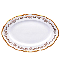 Блюдо овальное 38см 1шт Кастел Queen's Crown
