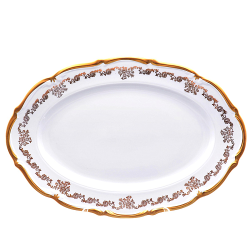 Блюдо овальное 38см 1шт Кастел Queen's Crown