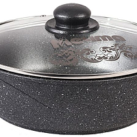Кастрюля-жаровня 6л 32см Гранит black 