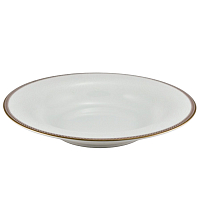 Набор 6 тарелок суп 24см Золотая вышивка Narumi